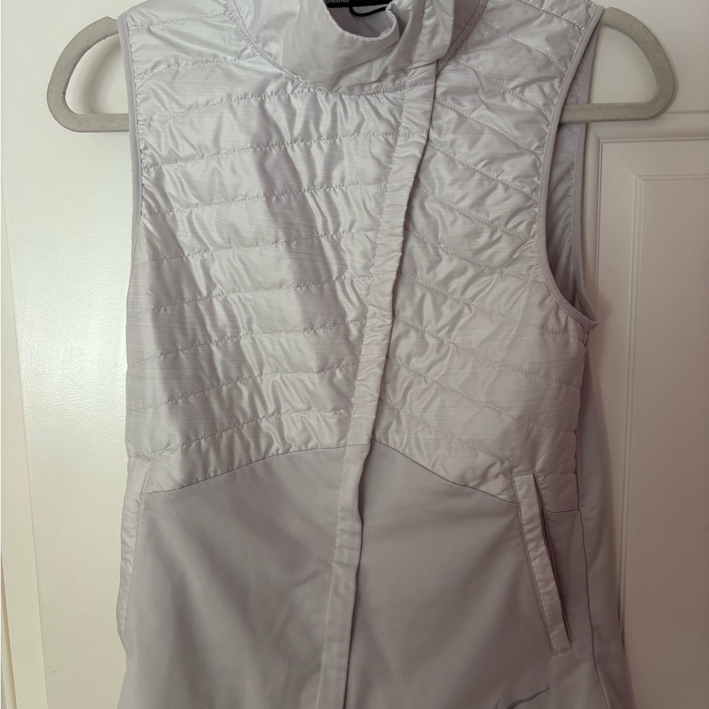 Nike Running Cross Zip Vest – White – Size Small